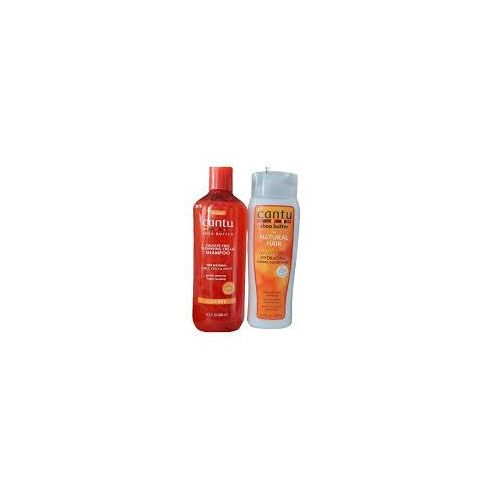 Cantu Shea Butter Natural Hair Cleansing Shampoo+Conditioner Set (400ml)