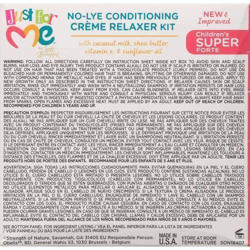 Just For Me No-Lye Conditioning Creme Relaxer Kit Super 8Oz
