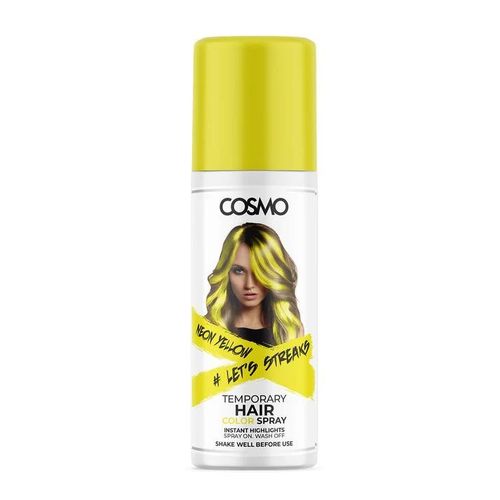 Cosmo Neon Yellow Temporary Colour Hair Spray-100Ml