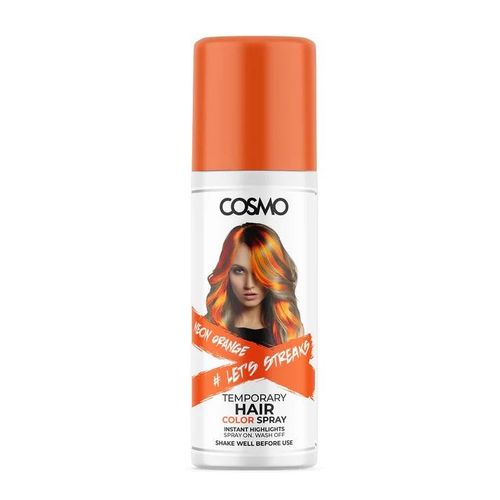 Cosmo Neon Orange Temporary Colour Hair Spray-100Ml