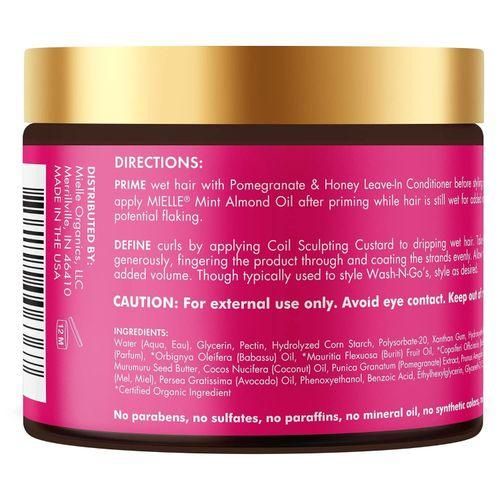 Mielle Organics Pomegranate & Honey Sculpting Custard, Natural Styling Cream Plus Moisture