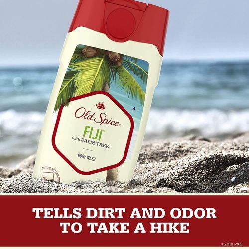 Old Spice Body Wash For Men, Fresher  Collection, Fiji Scent, 16oz