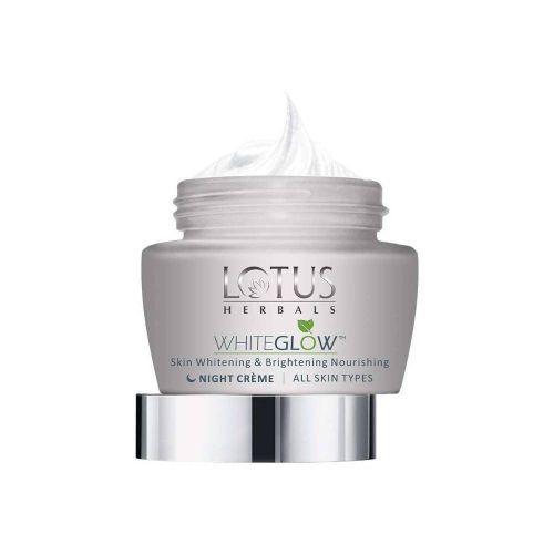 Lotus Herbals WHITEGLOW Skin Whitening & Brightening Nourishing Night Cr&egrave;me - White