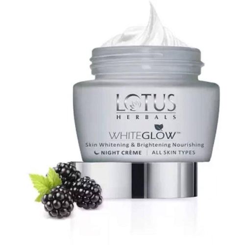 Lotus Herbals WHITEGLOW Skin Whitening & Brightening Nourishing Night Cr&egrave;me - White