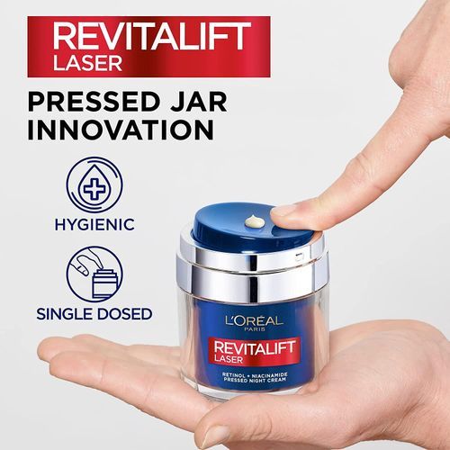 L'Oreal Revitalift Laser Renew Retinol + Niacinamide Pressed Night Cream, 50ml