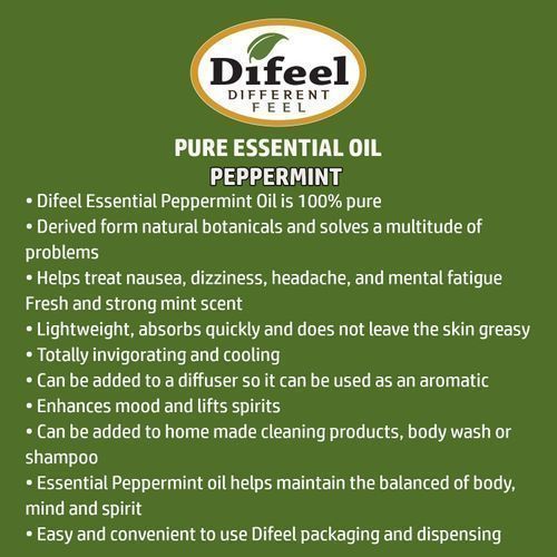 Difeel Peppermint 100% Pure Essential Oil - 30ml