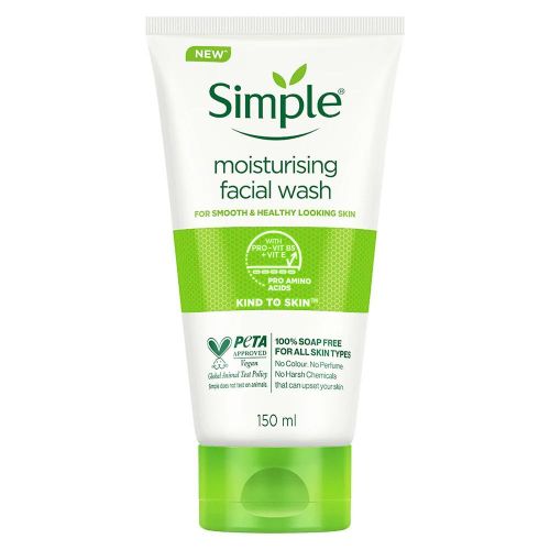 Simple Moisturizing Facial Wash 150ml-White