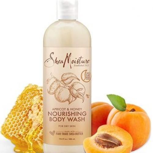 Shea Moisture Body Wash For Dry Skin Nourishing Apricot Honey, Made With Shea Butter 19.8 oz