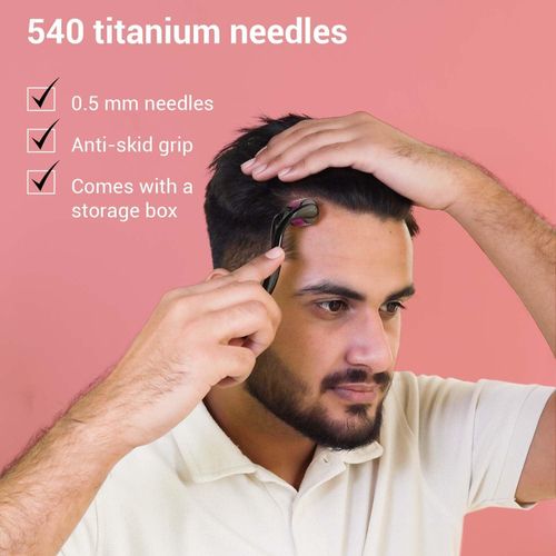 Derma Roller Hair Regrowth Titanium Roller - 0.5mm