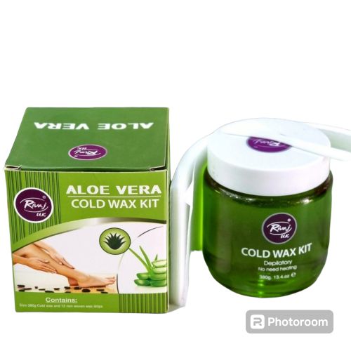 Rivaj Cold Wax Kit Charcoal,Aloevera,Arganoil,Lemon