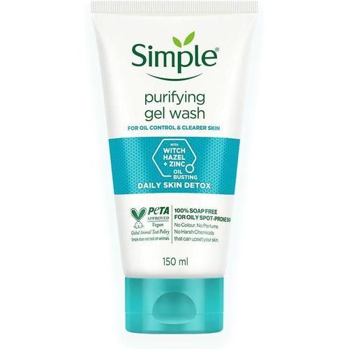 Simple  Purifying Gel Wash With Witch Hazel+Zinc - 150ml.