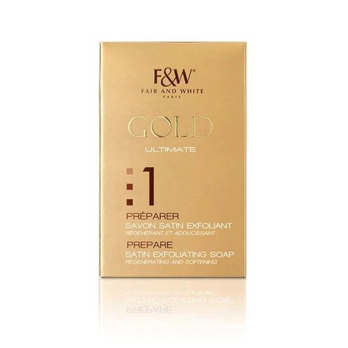 Fair And White Paris 1 Gold Satin Exfoliating Softening Soap 200G-Gold