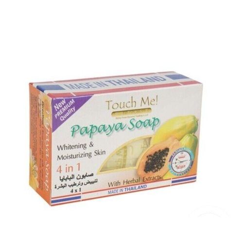 TOUCH ME PLEASE Papaya Bright Light & Moisturizing Skin Soap With Herbal Extract