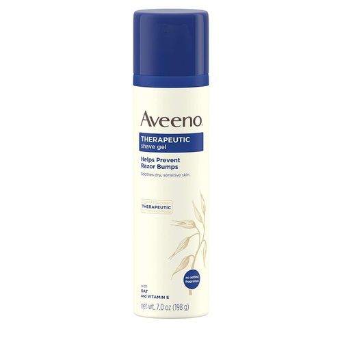 Aveeno Therapeutic Shave Gel To Help Prevent Razor Bumps & Soothe Dry And Sensitive Skin, 7 Oz
