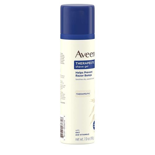 Aveeno Therapeutic Shave Gel To Help Prevent Razor Bumps & Soothe Dry And Sensitive Skin, 7 Oz