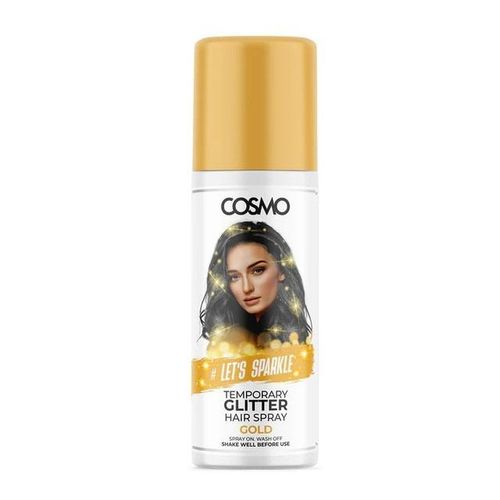 Cosmo Gold Temporary Glitter Hair Colour Spray-100Ml