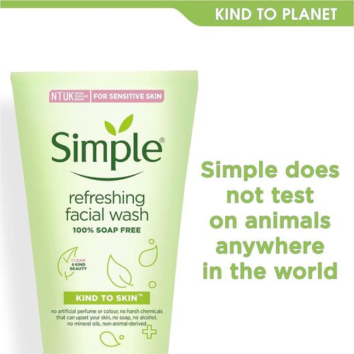 Simple Kind To Skin Refreshing Facial Wash Gel 150ml