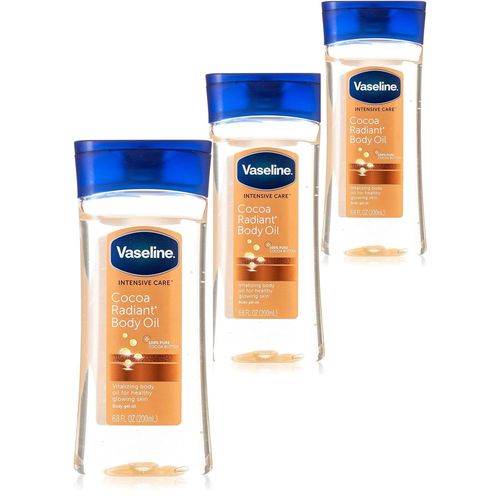 Vaseline Intensive Care Body Gel Oil Cocoa Radiant 200ml, Pack Of 3.