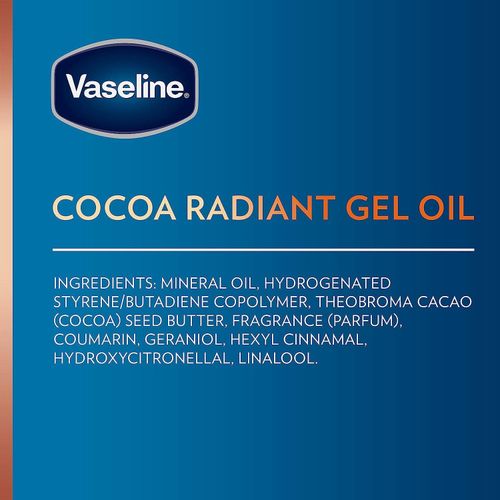 Vaseline Intensive Care Body Gel Oil Cocoa Radiant 200ml, Pack Of 3.