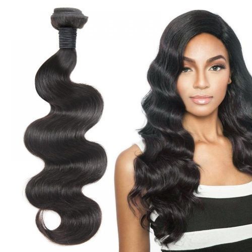 Kea 1pc Grade 8A of  Human Hair Body Weave - Black