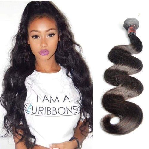 Kea 1pc Grade 8A of  Human Hair Body Weave - Black