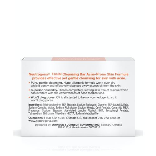 Neutrogena Glycerin Soap Bar for Acne-Prone Skin Expires after 12months of Opening