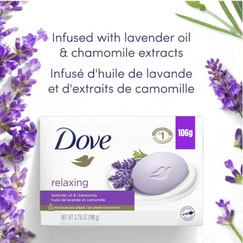 Dove Rejuvenating Beauty Bar For Gentle Soft Skin Care Pomegranate & Hibiscus Tea Scent More Moisturizing Than Bar Soap 106g