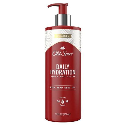 Old Spice Daily Hydration Hand & Body Lotion For Men, With Hemp Seed Oil, 16oz