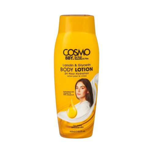 Cosmo Lanolin & Glycerin Body Lotion (BBY Series) 400Ml-Yellow