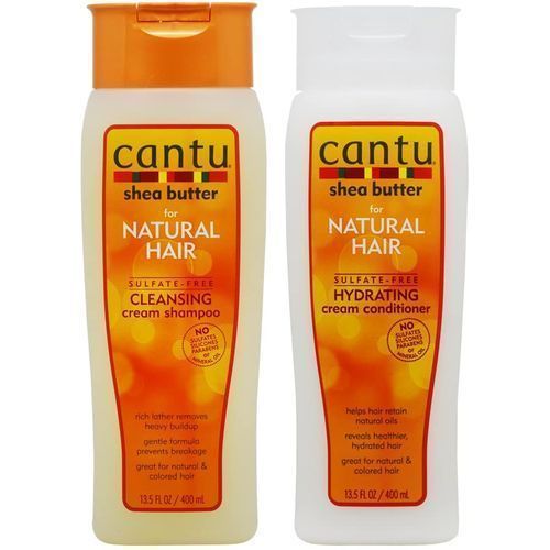 Cantu 2pcs Shea Butter Hydrating Cream Conditoner -400ml  And Cleansing  Shampoo -400ml