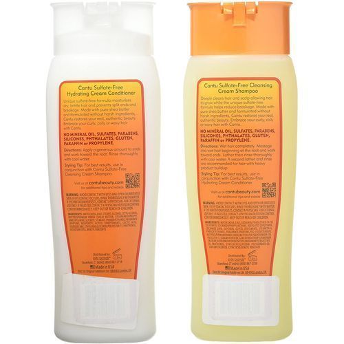 Cantu 2pcs Shea Butter Hydrating Cream Conditoner -400ml  And Cleansing  Shampoo -400ml