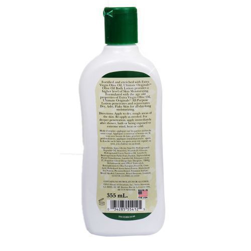 Olive Oil Ultimate Extra Virgin Lotion - White,Green - 355ML.