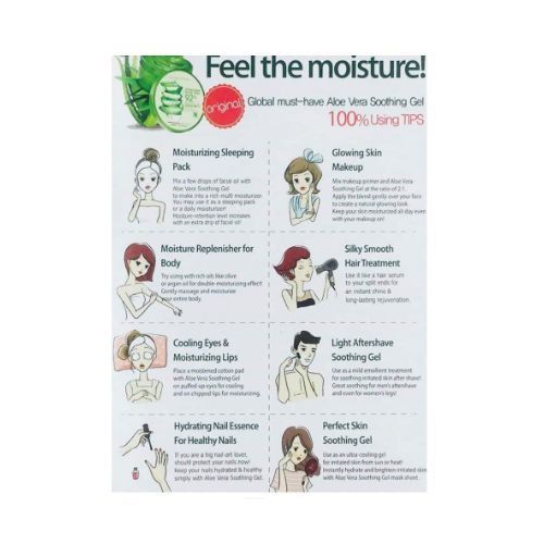 Aloe Vera  Body Moisturizing Gel, 99%