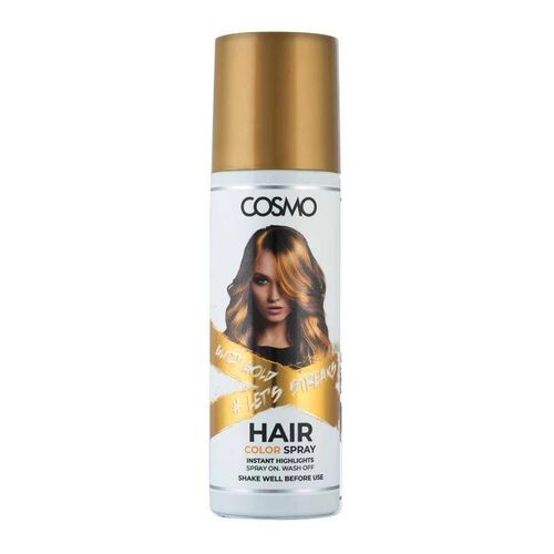 Cosmo Glitzy Gold Temporary Hair Colour Spray-100Ml