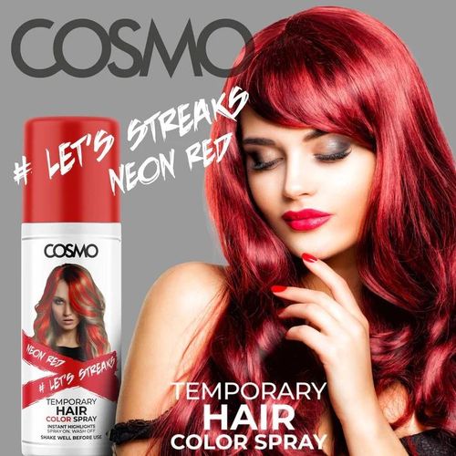 Cosmo Red Temporary Hair Colour Spray-100Ml