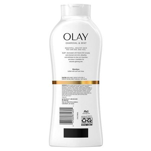Olay Cleansing Infusion Body Wash, Charcoal + Mint, 22 oz