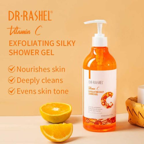 Dr Rashell Vitamin c exfoliating shower gel