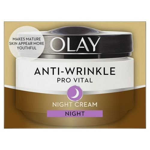 Olay Anti-Wrinkle Pro Vital Anti-Ageing Night Moisturizer, For Women 50+, 50ml
