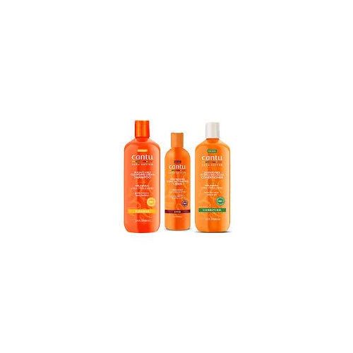 Cantu Moisturising Curl Activator-355ml ,Hydrating Conditioner-400ml  And Cleansing Shampoo-400ml-3pcs (Image May Vary)