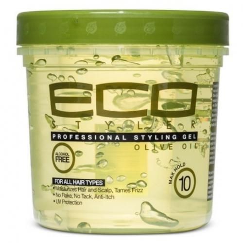 Eco Professional Styling Gel  With  Olive Oil 473ml 16 FL. Oz