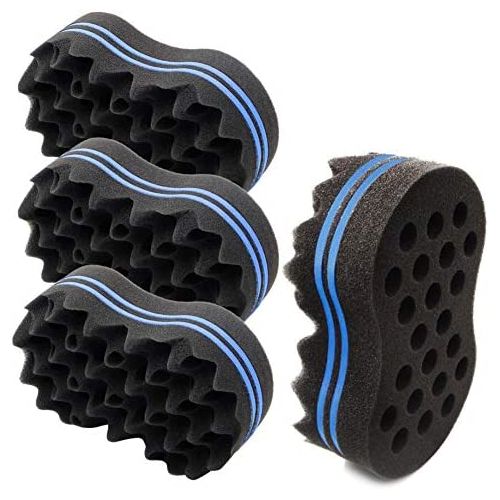 Wave Barber Hair Brush Sponge - Black