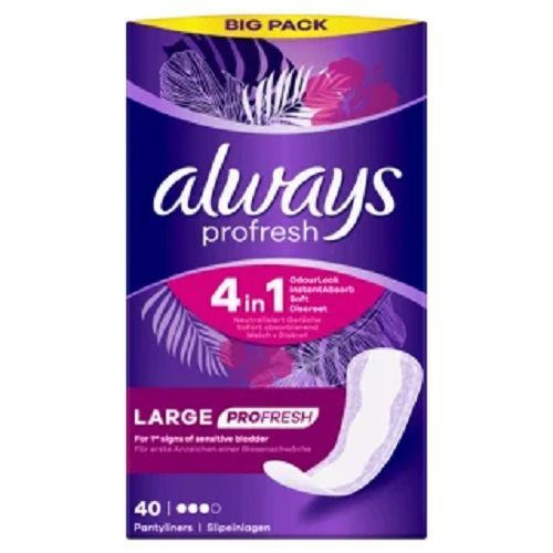 Always Dailies Panty Liners, Profresh, Large, Odour Neutralizer, 40 Liners (UK)