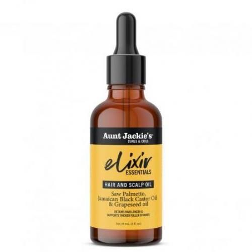 Aunt Jackie'S Elixir Essentials Saw Palmetto, Jamaican Black Castor Oil & Grapeseed Hair & Scalp Oil 59ml