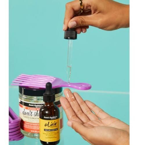 Aunt Jackie'S Elixir Essentials Saw Palmetto, Jamaican Black Castor Oil & Grapeseed Hair & Scalp Oil 59ml