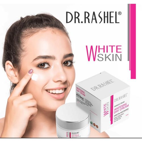 Dr Rashell White Skin Day Cream For Women and Men (50 g) All Skin Types Repairs skin cells Provides sun protection Brightens and rejuvenates skin 100% Vegan Paraben Free