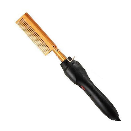 Electric Hot Metalic Hair Comb-Black