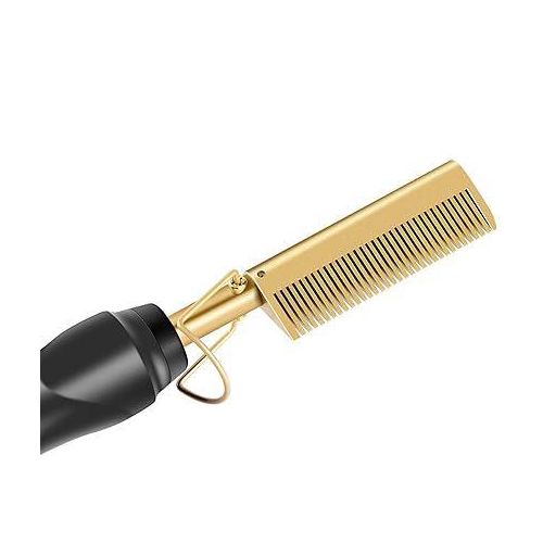 Electric Hot Metalic Hair Comb-Black