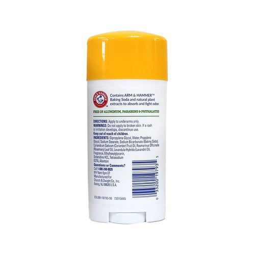 Arm & Hammer Essentials Natural Deodorant, Rosemary Lavender Scent, 2.50 oz