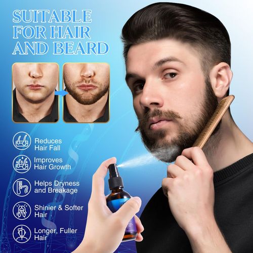 Kirkland Minoxidil 5% Hair Growth Oil Spray For Men, Nourishes The Scalp, Reduce Thinning & Hair Loss & Derma Roller