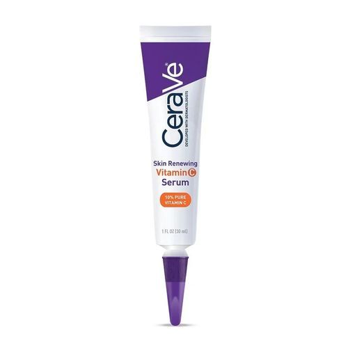 Cerave Vitamin C Serum For Face With Hyaluronic Acid, Skin Brightening Serum, 1oz